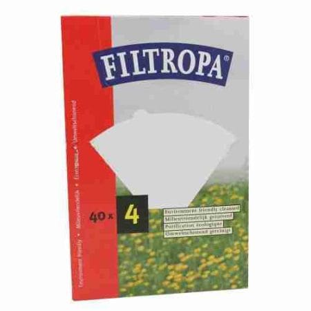 Filtropa Coffee Filter Papers (White) - Size 4 - 100 pack
